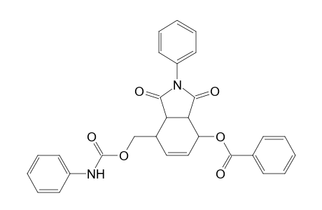 1H-Isoindole-1,3(2H)-dione, 4-(benzoyloxy)-3a,4,7,7a-tetrahydro-2-phenyl-7-[[[(phenylamino)carbonyl]oxy]methyl]-