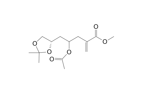Methyl 4-acetoxy-6,7-(isopropylidenedioxy)-2-methyleneheptanoate