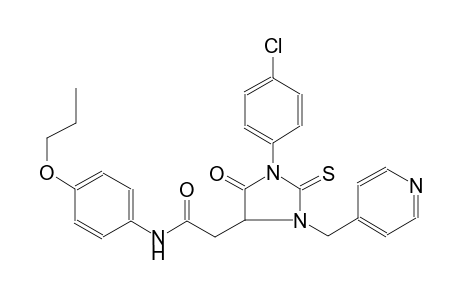 4-imidazolidineacetamide, 1-(4-chlorophenyl)-5-oxo-N-(4-propoxyphenyl)-3-(4-pyridinylmethyl)-2-thioxo-