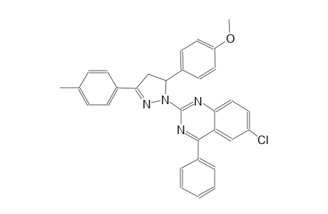 6-chloro-2-[5-(4-methoxyphenyl)-3-(4-methylphenyl)-4,5-dihydro-1H-pyrazol-1-yl]-4-phenylquinazoline