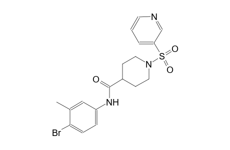 N-(4-bromo-3-methylphenyl)-1-(3-pyridinylsulfonyl)-4-piperidinecarboxamide
