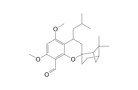 8-Formyl-4-isobutyl-5,7-dimethoxy-6',6'-dimethylspiro[2H-1-benzopyran-2,2'-bicyclo[3.1.1]heptane]