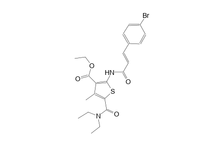ethyl 2-{[(2E)-3-(4-bromophenyl)-2-propenoyl]amino}-5-[(diethylamino)carbonyl]-4-methyl-3-thiophenecarboxylate