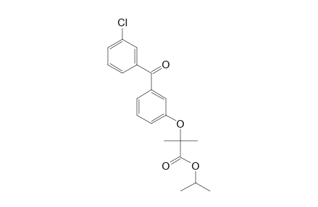 Propanoic acid, 2-[3-(3-chlorobenzoyl)phenoxy]-2-methyl-, 1-methylethyl ester