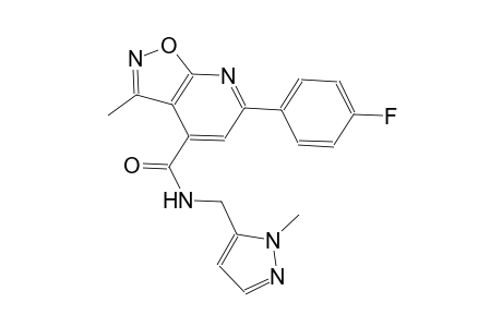 isoxazolo[5,4-b]pyridine-4-carboxamide, 6-(4-fluorophenyl)-3-methyl-N-[(1-methyl-1H-pyrazol-5-yl)methyl]-