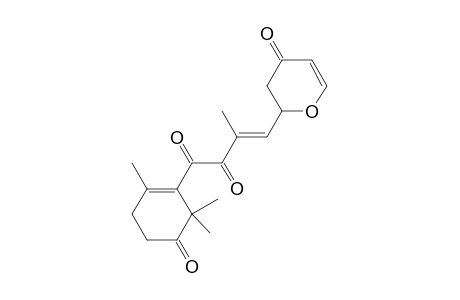 2-{4'-[(5''-Oxo-2'',6'',6''-trimethylcyclohex-1''-enyl)-3',4'-dioxo-2'-methylbut-2'-en-1'-yl]-2,3-dihydropyran-4-one