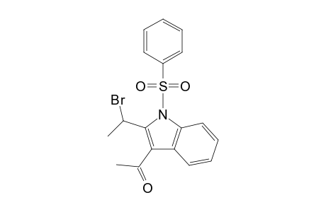 1-(Phenylsulfonyl)-2-(1-bromoethyl)-3-indolyl Methyl ketone