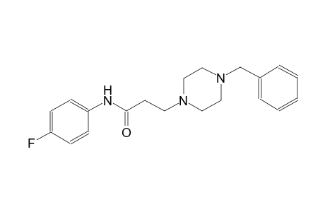 3-(4-benzyl-1-piperazinyl)-N-(4-fluorophenyl)propanamide