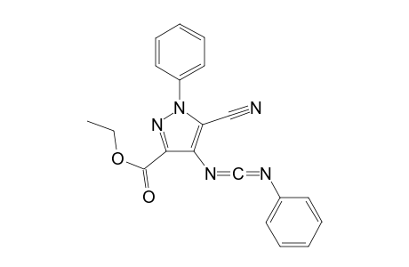Ethyl 5-cyano-1-phenyl-4-{[(phenylimino)methylene]-amino}-1,4-dihydropyrazorol-3-carboxylate