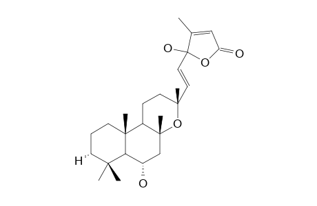 YOSGADENSOLIDE-B;6-ALPHA,16-DIHYDROXYMANOYLOXIDE-14,17-DIEN-16,19-OLIDE