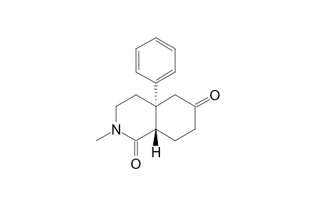 1,6(2H,5H)-Isoquinolinedione, hexahydro-2-methyl-4a-phenyl-, trans-