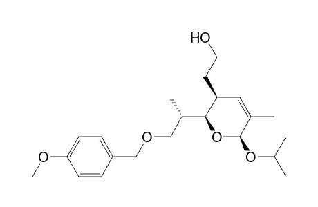 3,6-Dihydro-3(s)-(2-hydroxyethyl)-6(s)-isopropyloxy-2(R)-[2-(4-methoxybenzyloxy)-1(s)-methylethyl]-5-methyl-2H-pyran