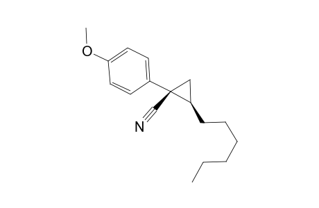 (1S,2R)-(-)-2-Hexyl-1-(4-methoxyphenyl)cyclopropanecarbonitrile