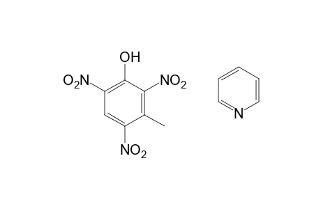 2,4,6-trinitro-m-cresol, compound with pyridine