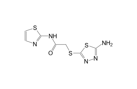 2-[(5-amino-1,3,4-thiadiazol-2-yl)sulfanyl]-N-(1,3-thiazol-2-yl)acetamide