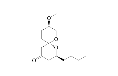 (2S,6S,9R)-2-Butyl-9-methoxy-1,7-dioxaspiro[5.5]undecan-4-one