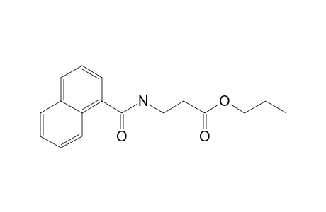 .beta.-Alanine, N-(1-naphthoyl)-, propyl ester