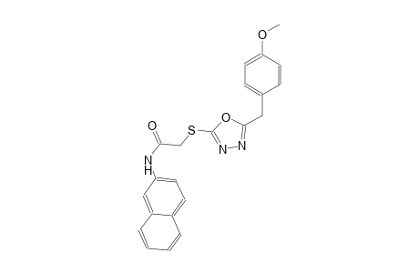 2-{[5-(4-methoxybenzyl)-1,3,4-oxadiazol-2-yl]sulfanyl}-N-(2-naphthyl)acetamide