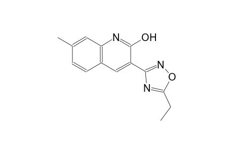 3-(5-ethyl-1,2,4-oxadiazol-3-yl)-7-methyl-2-quinolinol