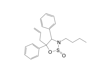 3-n-Butyl-4,5-diphenyl-5-(2-propenyl)-1,2,3-oxathiazolidine 2-oxide