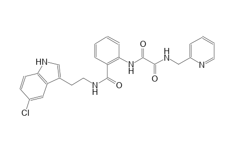 ethanediamide, N~1~-[2-[[[2-(5-chloro-1H-indol-3-yl)ethyl]amino]carbonyl]phenyl]-N~2~-(2-pyridinylmethyl)-