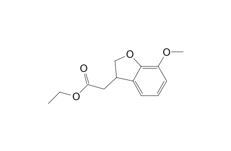 3-Benzofuranacetic acid, 2,3-dihydro-7-methoxy-, ethyl ester