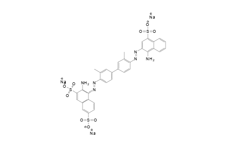 2,7-Naphthalenedisulfonic acid, 3-amino-4-[[4'-[(1-amino-4-sulfo-2-naphthalenyl)azo]-3,3'-dimethyl[1,1'-biphenyl]-4-yl]azo]-, trisodium salt