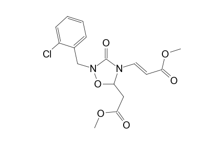 Methyl 1(N)-(2'-chlorobenzyl)-4(N)-[2"-(methoxycarbonyl)vinyl]-5-oxo-1,3,4,5-tetrahydro-1,2,4-oxadiazole-3-acetate