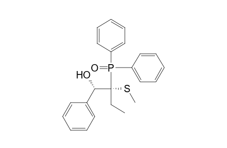 Benzenemethanol, .alpha.-[1-(diphenylphosphinyl)-1-(methylthio)propyl]-, (R*,S*)-