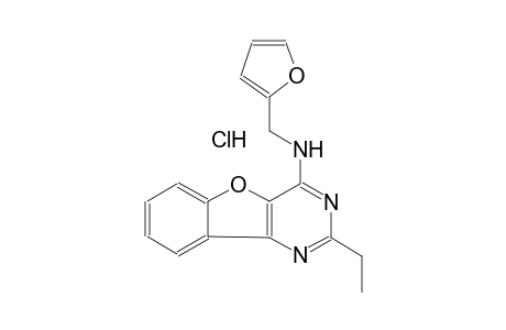 2-ethyl-N-(2-furylmethyl)[1]benzofuro[3,2-d]pyrimidin-4-amine hydrochloride