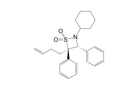 trans-4-(3-Butenyl)-2-cyclohexyl-3,4-diphenyl-1,2-thiazetidine 1,1-dioxide