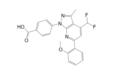 benzoic acid, 4-[4-(difluoromethyl)-6-(2-methoxyphenyl)-3-methyl-1H-pyrazolo[3,4-b]pyridin-1-yl]-