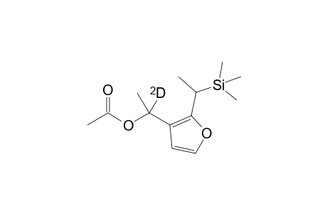 3-[1-(Acetoxyethyl)]-2-[1-(trimethylsilyl)ethyl]furan-D