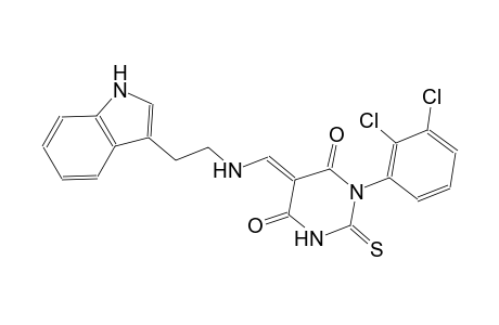 (5E)-1-(2,3-dichlorophenyl)-5-({[2-(1H-indol-3-yl)ethyl]amino}methylene)-2-thioxodihydro-4,6(1H,5H)-pyrimidinedione