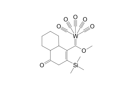 Pentacarbonyl{methoxy-2-[3-trimethylsilyl-5-oxobicyclo[4.4.0]dec-2-en-2-yl]methylene}tungsten(0)