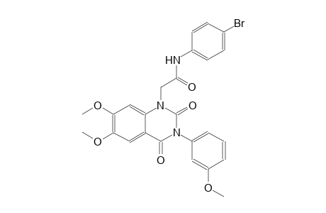 N-(4-bromophenyl)-2-(6,7-dimethoxy-3-(3-methoxyphenyl)-2,4-dioxo-3,4-dihydro-1(2H)-quinazolinyl)acetamide