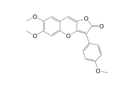 6,7-Dimethoxy-3-(4-methoxyphenyl)-2-furo[3,2-b][1]benzopyranone