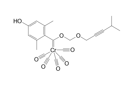 {[(4-Hydroxy-2,6-dimethylphenyl)(4-methylpent-2-ynyloxy)methoxy]methylene}pentacarbonylchromium(0)