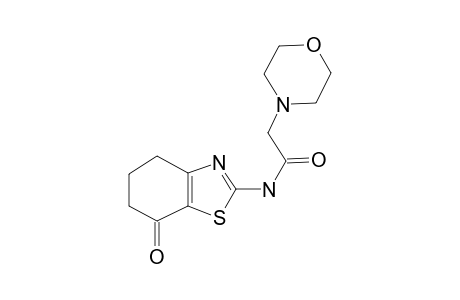 2-Morpholin-4-yl-N-(7-oxo-4,5,6,7-tetrahydro-benzothiazol-2-yl)-acetamide