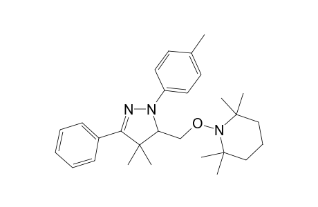 1-((4,4-Dimethyl-3-phenyl-1-(p-tolyl)-4,5-dihydro-1H-pyrazol-5-yl)methoxy)-2,2,6,6-tetramethylpiperidine