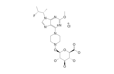 9-[(1S,2R)-2-FLUORO-1-METHYLPROPYL]-2-METHOXY-6-(N-O-GLUCURONIDE-PIPERAZINE)-PURINE-HYDROCHLORIDE