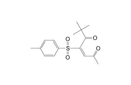 (E)-6,6-dimethyl-4-tosylhept-3-ene-2,5-dione