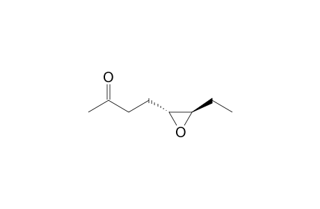 2-Butanone, 4-(3-ethyloxiranyl)-, trans-