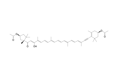.beta.,.kappa.-Caroten-6'-one, 3,3'-bis(acetyloxy)-7,8-didehydro-8'-hydroxy-, (3R,3'S,5'R)-