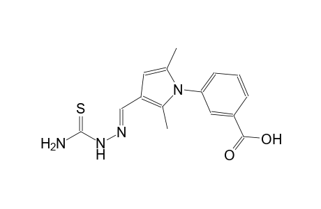 3-(3-{(E)-[(aminocarbothioyl)hydrazono]methyl}-2,5-dimethyl-1H-pyrrol-1-yl)benzoic acid