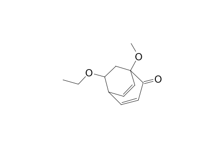 1-Methoxy-9.endo.-ethoxybicyclo[3.2.2]nona-3,6-dien-2-one