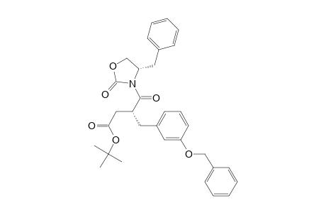 tert-Butyl (3R)-4-[(S)-4-Benzyl-2-oxooxazolidin-3-yl]-3-[3-(benzyloxy)benzyl]-4-oxobutanoate