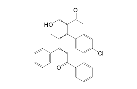 6-Acetyl-7-hydroxy-4-methyl-5(4-chlorophenyl)-1,3-diphenyl-octa-2,4,6-trien-1-one