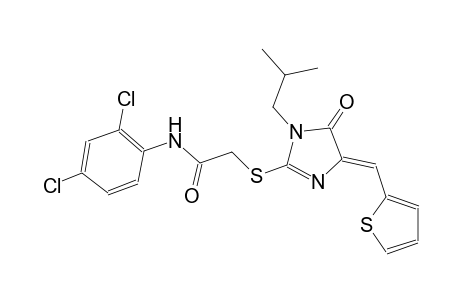 N-(2,4-dichlorophenyl)-2-{[(4Z)-1-isobutyl-5-oxo-4-(2-thienylmethylene)-4,5-dihydro-1H-imidazol-2-yl]sulfanyl}acetamide