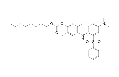 Carbonic acid, 4-[[4-(dimethylamino)-2-(phenylsulfonyl)phenyl]amino]-2,5-dimethylphenyl octyl ester